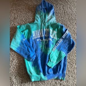 PANAMA CITY Beach Florida Tie Dye Hoodie, Size Large